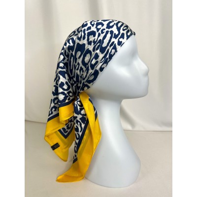 Foulard Carré De Soie Imprimé Tendance 70X70  - 5