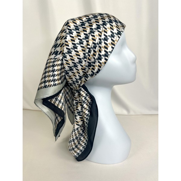 Foulard Carré De Soie Imprimé Tendance 70X70