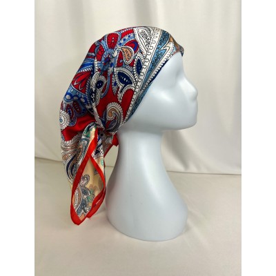 Foulard Carré De Soie Imprimé Tendance 70X70  - 5