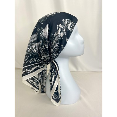 Foulard Carré De Soie Imprimé Tendance 70X70  - 9