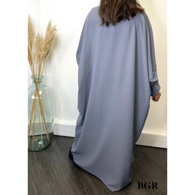 Robe De Prière Grise Sans Foulard Intégré  - 1