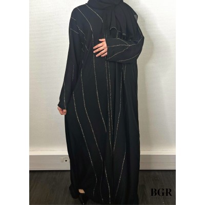 Abaya Dubaï Nour Noir