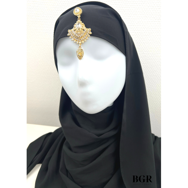 BIJOUX POUR HIJAB MARIAGES ET OCCASIONS Modèle Reine