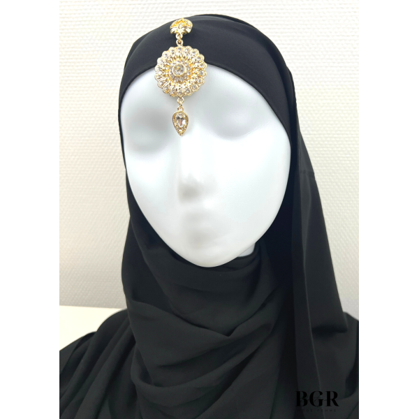 BIJOUX POUR HIJAB MARIAGES ET OCCASIONS Modèle rond