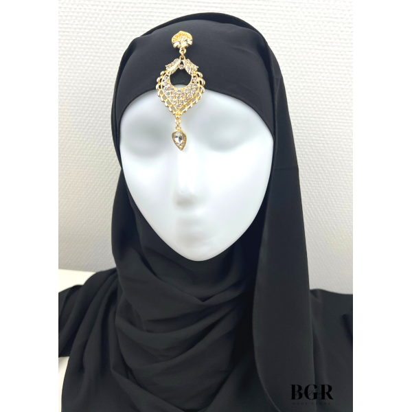 BIJOUX POUR HIJAB MARIAGES ET OCCASIONS Modèle Princesse