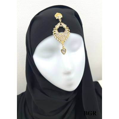 "Bijoux de hijab fantaisie pour femme : ajoutez une touche d'élégance à votre tenue pour les mariages et les occasions spéciales