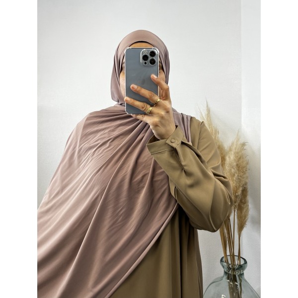 Hijab Jersey Premium Luxe rose taupe