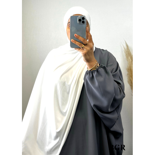 HIJAB JERSEY PREMIUM AVEC BANDEAU INTÉGRÉ BLANC CASSÉ