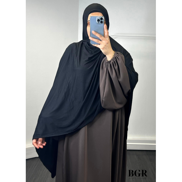 Maxi Hijab Jersey Noir