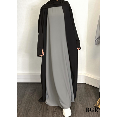 Complétez votre look avec notre sous abaya/sous kimono sans manches en tissu fluide - BGR Boutique