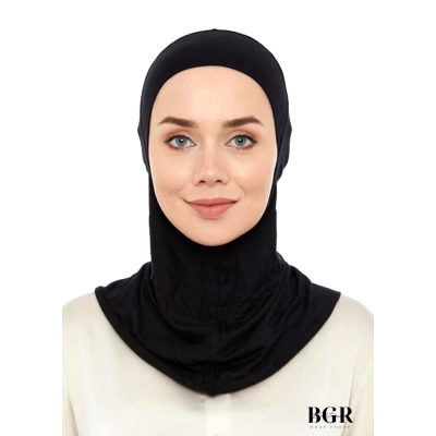 Cagoule sous hijab noir de la marque Sedef : Pour un maintien parfait de votre hijab