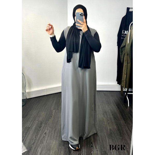 Sous Abaya Sans Manches Gris