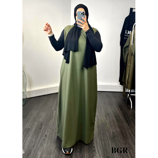 Sous Abaya Sans Manches Kaki