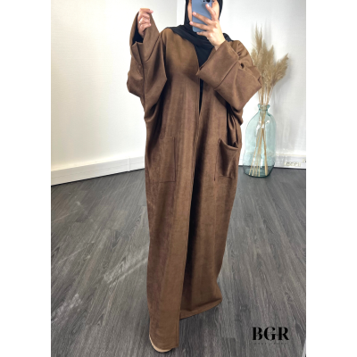 Kimono Daim Femme Marron