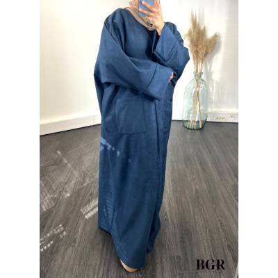 Kimono Daim Femme Bleu