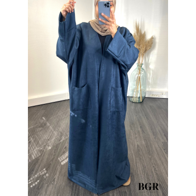 Kimono Daim Femme Bleu