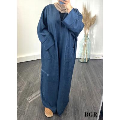 Kimono Daim Femme Bleu