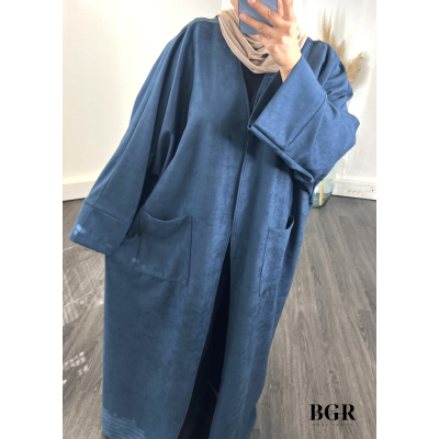 Kimono Daim Femme Bleu