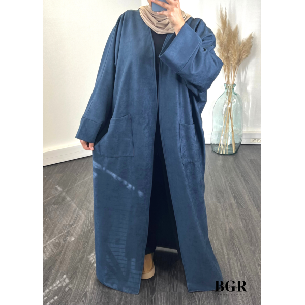 Kimono Daim Femme Bleu