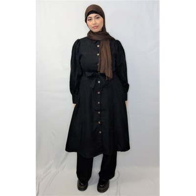 Robe tunique Yass noir  - 1