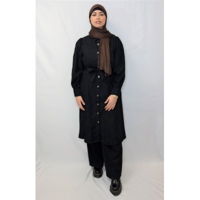 Robe tunique Yass noir  - 3