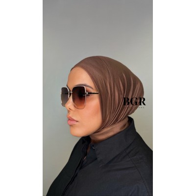 Hijab Foulard Voile Cagoule à boutons pression à Enfiler Pratique En Jersey  - 1