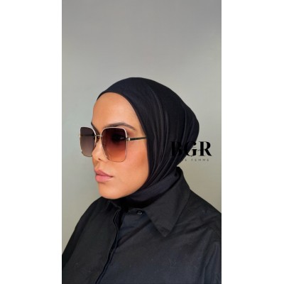 Hijab Foulard Voile Cagoule à boutons pression à Enfiler Pratique En Jersey  - 4