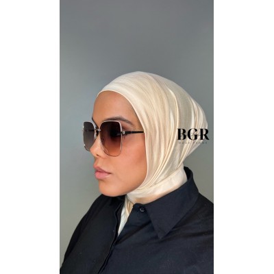 Hijab Foulard Voile Cagoule à boutons pression à Enfiler Pratique En Jersey  - 5